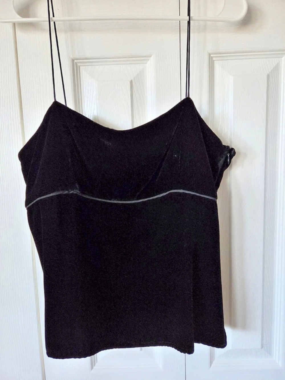 J.Crew Black Velvet Camisole Size 12 Like New